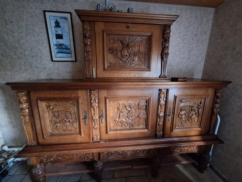 Bauernschrank echtholz massiv - bauernschrank,