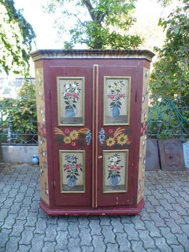 Bauern schrank mit - mit, blumen