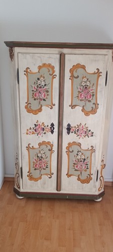 Bauernschrank bemalt 1990 - bauernschrank, ca