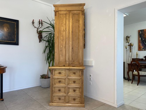 Vollholz garderobenschrank - vollholz,